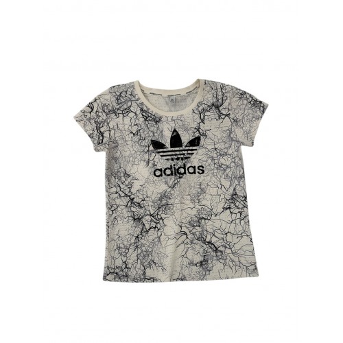 Adidas Originals Γυναικείο Graphic T-Shirt Εκρού–Μαύρο